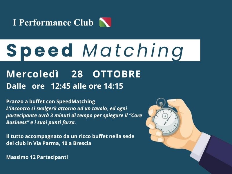 Speed Match – 28 Ottobre 2026